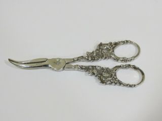 Antique Solid Sterling Silver Grape Shears/scissors,  106 Grams