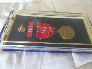 Post - Wwii United States Of America Freedom Medal In Presentation Box
