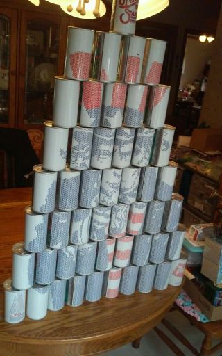 Complete Set Of 50 Cans,  Bicentennial 1976 7up Set Of Uncle Sam -