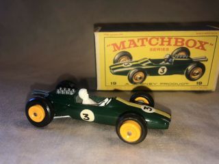 Matchbox 19 Lotus Racing Car.  1966,  Green