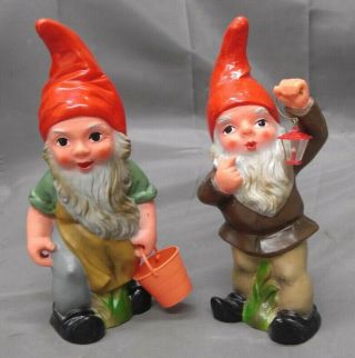 Old Vintage German Heissner Garden Gnomes West Germany