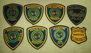 17 Different Houston,  Texas Police Patches