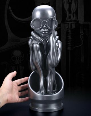 Classical Resin Repica Aluminum H.  R.  Giger Birth Machine Baby Bullet Statue Decor