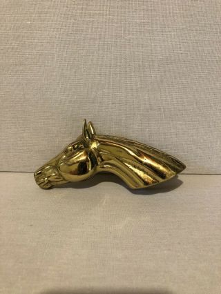 Virginia Metalcrafters Brass Horse Head Paperclip ©1949 Calvin Roy Kinstler