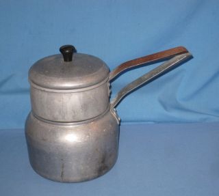 Vtg Aluminum Wear Ever Double Boiler With Lid No.  2431 1/2 Camping & More
