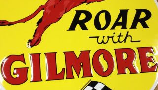 ROAR WITH GILMORE RED LION BLACK WHITE RACING FLAG 24 