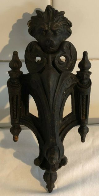 Antique Victorian Cast Iron Lion Head Door Knocker Poss.  Coalbrookdale