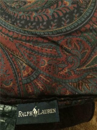 Vintage Ralph Lauren Twin Brianna Paisley Comforter 2