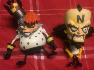 Crash Bandicoot 1998 Figures - Dr.  N.  Gin And Dr.  Neo Cortex