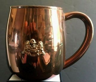 Vintage Copper Coffee Mug Lg Balfour Co Attleboro Ma Epb Crest