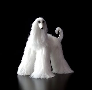Collectibles Animals,  White Afghan Hound,  Cute Plush Toy,  Stuffed Animals,