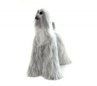 Collectibles Animals Light Gray Afghan Hound Cute Plush Toy Stuffed Animals Dog