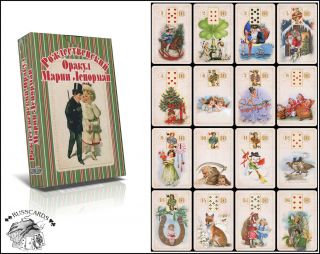 The Christmas Oracle Of Marie Lenormand / Fortune - Telling Cards / Playing Cards