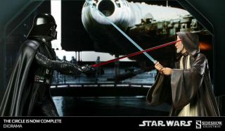 Sideshow Obi - Wan Vs Darth Vader Excl.  Diorama The Circle Is Now Complete 69/200