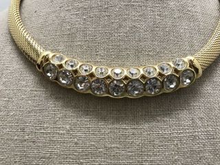 Vintage Goldtone Christian Dior Choker Necklace