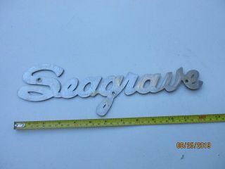 Vintage Seagrave Fire Truck Emblems