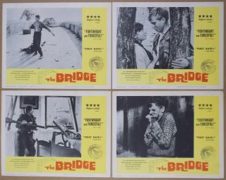The Bridge/die Brucke Complete Set Of 8 Lobby Cards Cordula Trantow Fritz Wepper