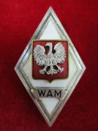 Poland Polish Prl Rrr Military Academy Graduation Badge Wam Order Medal Wwii
