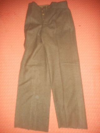 France - Army - 1949 - Brown - Wool - Battledress - Trousers - Militaria