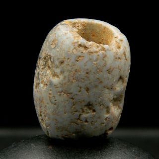 Kyra - Ancient Jasper Bead - 19.  6 Mm Long - Saharian Neolithic