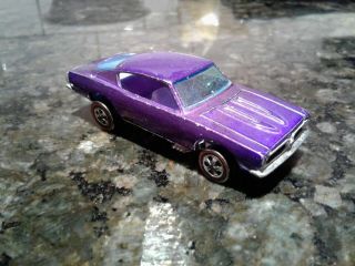 Hot Wheels Redline Custom Barracuda 1967 Purple With Lavender Interior Rare Htf