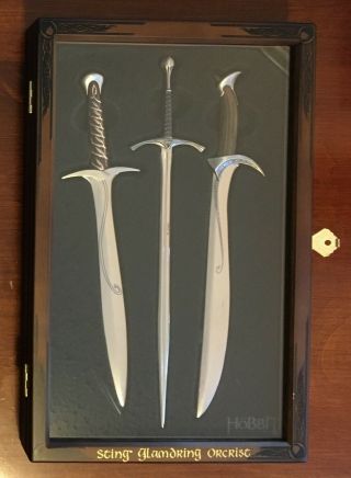 The Hobbit Letter Opener Set - Sting,  Glamdring,  Orcrist - Lord Of The Rings