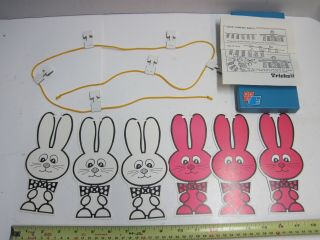 Vintage Color Changing Rabbits By Tricks Co Ltd.  Magic Rabits Japan In Blue Box