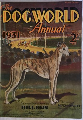 The Dog Annual 1931 Bound Volume - Greyhound Champion Front Cover