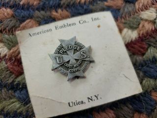 Vintage Wwii Ww2 Era U.  S.  Cadet Nurse Corps Pledge Pin On Paper Card