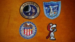 Nasa Lion Brothers Apollo 10 14 16 Patches With Snoopy Patch