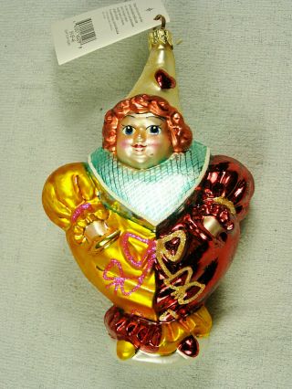 Christopher Radko Dear To My Heart - Clown Christmas Ornament 1999