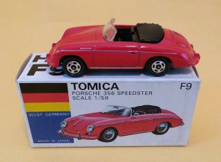 Tomica - Porsche 356 Speedster - F9 - 1/59 Scale -