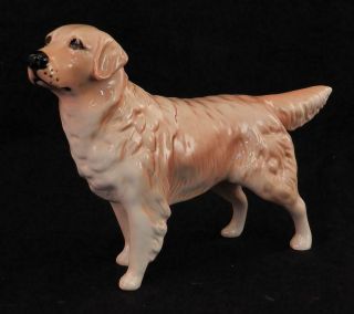Vintage John Beswick Porcelain Golden Retriever Dog Made In England Hand Painted