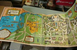 Tony Sarg 1939 York World ' s Fair Official Pictorial Map Great Color Graphics 3