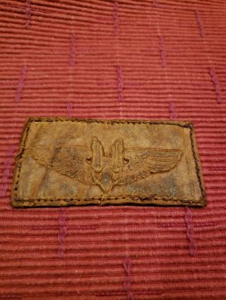 Wwii Us Army Air Corps Gunners Leather Wing