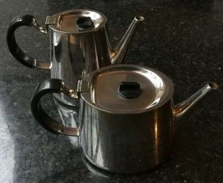 Stylish Antique Silver Plated Walker & Hall Teapot & Hot Water/coffee Pot