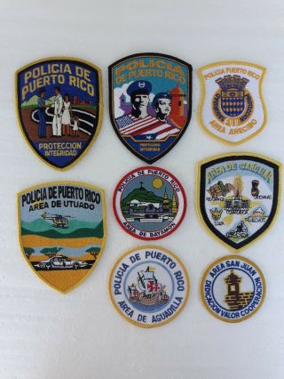 Puerto Rico 8 Police Of Pr Patches