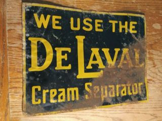 1920s Delaval Cream Separator Metal Sign old Vintage Corn Cow Farm Milk 2