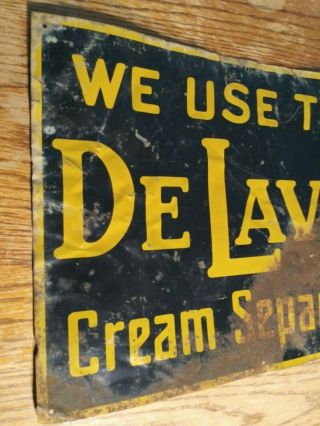 1920s Delaval Cream Separator Metal Sign old Vintage Corn Cow Farm Milk 3