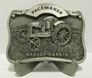 Massey Harris Pacemaker Tractor Pewter Belt Buckle Limited Ed 225/750 Spec Cast