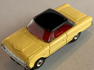 Vintage Aurora Thunderjet 500 1963 Ford Falcon Ho Slot Car Yellow/red/black