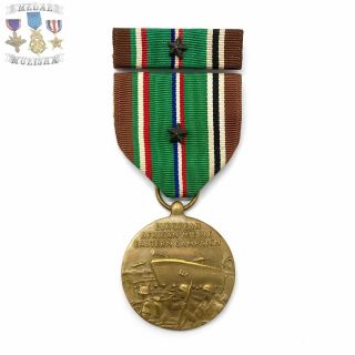 Wwii Us Army European African Middle Eastern Campaign Medal Battle Star Ref 21
