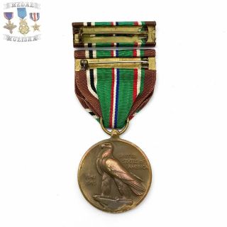 WWII US ARMY EUROPEAN AFRICAN MIDDLE EASTERN CAMPAIGN MEDAL BATTLE STAR REF 21 3