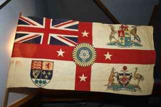 Antique Ww1 British Empire Allied Forces Flag ?? British Canada Australia Africa