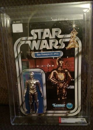 Rare Kenner 1978 Star Wars C - 3po Action Figure In Package Afa 85 Nm,