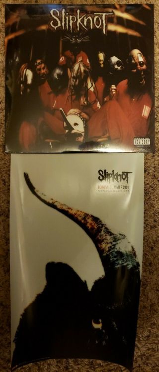 Slipknot Self Titled Vinyl Lp 1999,  2001 Iowa Promo Poster