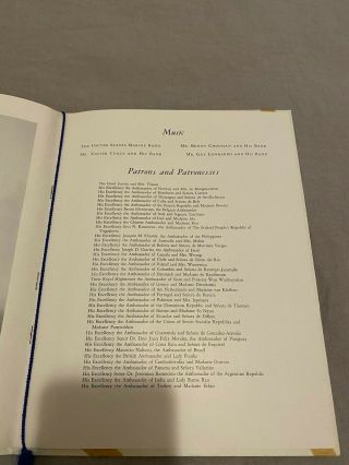 1949 Harry Truman Inaugural Ball Dinner Program and Menu 3
