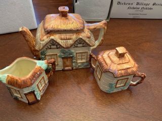 Keele Street Pottery Cottageware Ksp English Cottage Tea Set Teapot Ceramic 1958