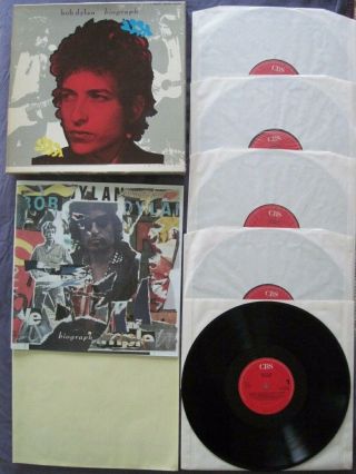 Bob Dylan - Biograph - 5 - Lp Box Set - Eu Press - Two Booklets - Nm Vinyl