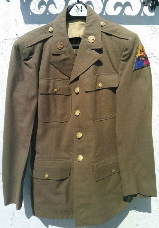 U.  S.  Army Wwii Military Four Pocket Jacket - Enlisted/nco
